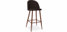 Buy Fabric Upholstered Stool - Scandinavian Design - 73cm - Evelyne Dark Brown 59357 - prices