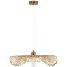 Buy Hanging Lamp Design Boho Woven Bamboo - Bahati Gold 60001