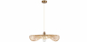 Buy Bamboo Ceiling Lamp - Boho Bali Design Pendant Lamp - Bahati Gold 60001 - in the UK