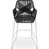 Buy Bar Stool Design Boho Bali Rattan Synthetic 75cm - Tale Black 60005