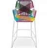 Buy Bar Stool Design Boho Bali Rattan Synthetic 75cm - Tale Multicolour 60005