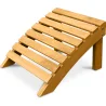 Buy Garden Chair Footrest Adirondack Wood Outdoor Furniture - Alana Natural wood 60006