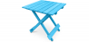 Buy Garden Table - Adirondack Wood Side Table - Alana Turquoise 60007 in the United Kingdom