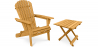 Buy Outdoor Chair and Outdoor Garden Table - Wooden - Alana Natural wood 60008 - in the UK