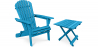 Buy Outdoor Chair and Outdoor Garden Table - Wooden - Alana Turquoise 60008 in the United Kingdom