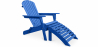Buy Deck Chair with Footrest - Wooden Garden Chair - Alana Blue 60009 - prices