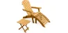 Outdoor Chair with Footstool and Outdoor & Garden Table - Wood - Alana image 9