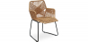 Buy Rattan Dining Chair - Garden Chair Boho Bali Design - Tale Black 60015 - in the UK