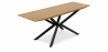 Buy Rectangular Dining Table - Industrial Wood and Metal - Danr Natural wood 60019 - in the UK