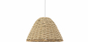 Buy Rattan Ceiling Lamp - Boho Bali Design Pendant Lamp - Milo Natural wood 60032 - in the UK