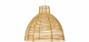 Buy Rattan Ceiling Lamp - Boho Bali Design Pendant Lamp - Can Natural wood 60033 - in the UK