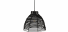 Buy Black Rattan Ceiling Lamp - Boho Bali Design Pendant Lamp - Gian Black 60037 - in the UK