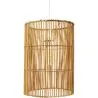 Buy Hanging Lamp Boho Style Natural Rattan - An Natural wood 60045