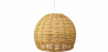 Buy Rattan Ceiling Lamp - Boho Bali Design Pendant Lamp - Paon Natural wood 60051 - in the UK