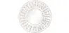 Wall Mirror - White Boho Bali Round Design (60 cm) - Lenai image 9