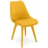 Buy Dining Chair Denisse Scandi style Premium Design with cushion  Yellow 59277