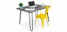 Buy Desk Set - Industrial Design 120cm - Hairpin + Dining Chair - Stylix Yellow 60069 at Privatefloor