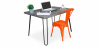 Buy Desk Set - Industrial Design 120cm - Hairpin + Dining Chair - Stylix Orange 60069 home delivery