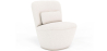 Buy Design Armchair - Upholstered in Bouclé Fabric - Carla White 60071 - in the UK