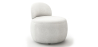 Buy White boucle ​armchair - upholstered - Melanie White 60073 - in the UK