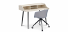 Buy Wooden Desk - Scandinavian Design - Torkel + Designer Office Chair - Joan Grey 60066 in the United Kingdom