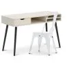 Buy Wooden Desk - Scandinavian Design - Beckett + Dining Chair - Stylix White 60065