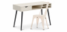 Buy Wooden Desk - Scandinavian Design - Beckett + Dining Chair - Stylix Cream 60065 at Privatefloor