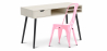 Buy Wooden Desk - Scandinavian Design - Beckett + Dining Chair - Stylix Pink 60065 with a guarantee