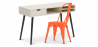Buy Wooden Desk - Scandinavian Design - Beckett + Dining Chair - Stylix Orange 60065 home delivery