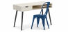 Buy Wooden Desk - Scandinavian Design - Beckett + Dining Chair - Stylix Dark blue 60065 with a guarantee
