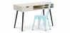 Buy Wooden Desk - Scandinavian Design - Beckett + Dining Chair - Stylix Light blue 60065 in the United Kingdom