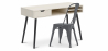 Buy Wooden Desk - Scandinavian Design - Beckett + Dining Chair - Stylix Dark grey 60065 with a guarantee