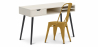Buy Wooden Desk - Scandinavian Design - Beckett + Dining Chair - Stylix Gold 60065 at Privatefloor