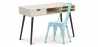 Buy Wooden Desk - Scandinavian Design - Beckett + Dining Chair - Stylix Pastel turquoise 60065 at Privatefloor