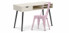 Buy Wooden Desk - Scandinavian Design - Beckett + Dining Chair - Stylix Pastel pink 60065 - prices