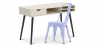Buy Wooden Desk - Scandinavian Design - Beckett + Dining Chair - Stylix Grey blue 60065 - in the UK