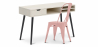 Buy Wooden Desk - Scandinavian Design - Beckett + Dining Chair - Stylix Pastel orange 60065 at Privatefloor