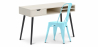 Buy Wooden Desk - Scandinavian Design - Beckett + Dining Chair - Stylix Aquamarine 60065 in the United Kingdom