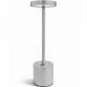 Buy Table Lamp Modern Rechargeable USB LED – Dimmable Light – Treye Silver 60099