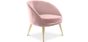 Buy Design Armchair - Upholstered in Velvet - Pimba Light Pink 60077 - in the UK