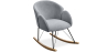 Buy Rocking Chair with Armrests - Upholstered in Velvet - Freia Light grey 60082 - prices