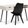 Buy Wooden Desk Set - Scandinavian Design - Beckett + Dining Chair - Scandinavian Design - Denisse Black 60115