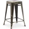 Buy Bar Stool Tolix Style Industrial Design Metal - 60 cm - New Edition Metallic bronze 60122