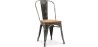Buy Dining Chair - Industrial Design - Steel and Wood - New Edition - Stylix Industriel 60123 - in the UK