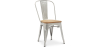 Buy Dining Chair - Industrial Design - Steel and Wood - New Edition - Stylix Steel 60123 at Privatefloor