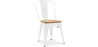 Buy Dining Chair - Industrial Design - Steel and Wood - New Edition - Stylix White 60123 in the United Kingdom