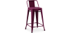 Buy Bar Stool with Backrest - Industrial Design - 60cm - New Edition - Stylix Purple 60126 - prices