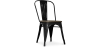 Buy Dining Chair - Industrial Design - Steel and Wood - New Edition - Stylix Black 60124 - prices