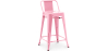 Buy Bar Stool with Backrest - Industrial Design - 60cm - New Edition - Stylix Pink 60126 at Privatefloor