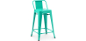 Buy Bar Stool with Backrest - Industrial Design - 60cm - New Edition - Stylix Pastel green 60126 - prices